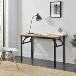 Schreibtisch Alta 120x60cm klappbar Buche/Schwarz neu.haus
