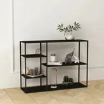 Standregal Isojoki 120x35x87,5 cm Metall Wei&szlig; matt [en.casa]