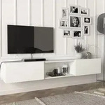 Fernsehschrank Paltamo 180x31x29,5cm Wei&szlig; [en.casa]