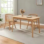 Esstisch Klijori f&uuml;r 6 Personen 140x70x74 cm Holz Natur [en.casa]