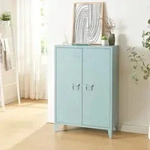 Metallschrank Orip&auml;&auml; 110x75x33 cm Graublau [en.casa]