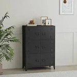 B&uuml;roschrank Hamina 113x80x40cm Schwarz [en.casa]