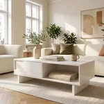 Couchtisch Katanshumn mit Stauraum 110x55x39 cm Wei&szlig; [en.casa]