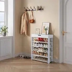 Schuhregal Boppeelo 94x75x30 cm Wei&szlig; [en.casa]
