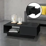 Couchtisch Biskra 95x55x31 cm Schwarz en.casa