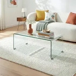 Couchtisch V&auml;sas 90x45x35 cm geh&auml;rtetes Glas [en.casa]