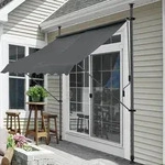 Klemmmarkise Stem 400x120x220-309 cm Grau [pro.tec]