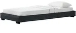 Kunstlederbett Masari 90x200 cm mit Lattenrost Schwarz Corium