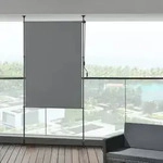 Klemmmarkise Cimarra 120x270cm Dunkelgrau [pro.tec]