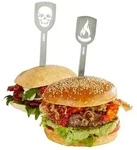 Hamburger-Spie&szlig;e TORRO 2 St&uuml;ck (Totenkopf/Flamme)