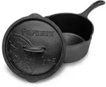 Petromax gusseiserne Kasserolle mit Deckel kr2
