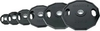 Tunturi 14TUSCL275, Scheibe Olympic Gummi Tunturi 10,00kg schwarz