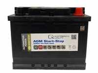 Q-Batteries Start-Stop Autobatterie AGM60 12V 60Ah 680A