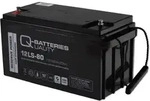 Q-Batteries 12LS-80 / 12V - 82Ah Blei Akku Standard-Typ AGM - 10 Jahres-Typ
