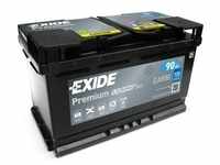 Exide EA900 Premium Carbon Boost 90Ah 720A Autobatterie