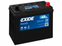 Exide EB454 Excell 12V 45Ah 330A Autobatterie