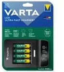 Varta Ladeger&auml;t 2100mAh LCD Ultra Fast Charger+ inkl. 4x AA 56706