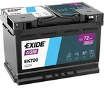 Exide EK720 Start-Stop AGM 12V 72Ah 760A Autobatterie