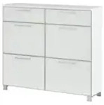 Schuhschrank &brvbar; wei&szlig; &brvbar; Ma&szlig;e (cm): B: 121 H: 108 T: 31.0