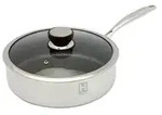 Hensslers Schmorpfanne &brvbar; silber &brvbar; Edelstahl &Oslash;: 26.0