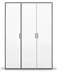 Dreht&uuml;renschrank Yarm &brvbar; grau &brvbar; Ma&szlig;e (cm): B: 140 H: 194