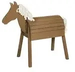 Roba Outdoorspielpferd &brvbar; holzfarben &brvbar; Ma&szlig;e (cm): B: 110 H: 96 T: 48.0