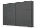 Schwebet&uuml;renschrank Acton &brvbar; grau &brvbar; Ma&szlig;e (cm): B: 261 H: 59
