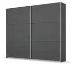 Schwebet&uuml;renschrank Acton &brvbar; grau &brvbar; Ma&szlig;e (cm): B: 218 H: 59