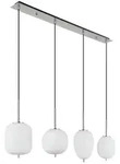 Globo Lighting Pendelleuchte &brvbar; silber &brvbar; Ma&szlig;e (cm): B: 110 H: 120 T: 18.5