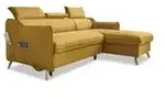 Miuform Ecksofa mit Schlaffunktion Sweet Harmony &brvbar; gelb &brvbar; Ma&szlig;e (cm): B: 228...
