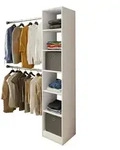 Kompaktgarderobe &brvbar; wei&szlig; &brvbar; Ma&szlig;e (cm): B: 38 H: 194 T: 40.0