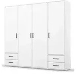 Dreht&uuml;renschrank Yarm &brvbar; wei&szlig; &brvbar; Ma&szlig;e (cm): B: 187 H: 194