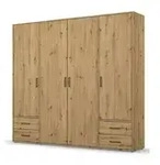 Dreht&uuml;renschrank Yarm &brvbar; braun &brvbar; Ma&szlig;e (cm): B: 187 H: 194