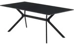 Esstisch &brvbar; schwarz &brvbar; Ma&szlig;e (cm): B: 180 H: 75