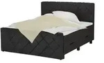 Boxspringbett &brvbar; grau &brvbar; Ma&szlig;e (cm): B: 180 H: 112