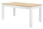Ausziehbarer Esstisch 160 - 215 x 90 cm &brvbar; wei&szlig; &brvbar; Ma&szlig;e (cm): B: 90 H: 75