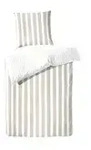 Perkal Bettw&auml;sche-Set &brvbar; braun &brvbar; Ma&szlig;e (cm): B: 135 H: 1