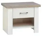 Nachtkommode &brvbar; wei&szlig; &brvbar; Ma&szlig;e (cm): B: 51 H: 46 T: 43.0