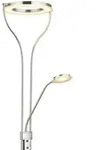 Globo Lighting Deckenfluter &brvbar; silber &brvbar; Ma&szlig;e (cm): B: 30 H: 194