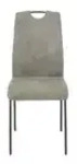 Polsterschwingstuhl 4er-Set mit Griff &brvbar; grau &brvbar; Ma&szlig;e (cm): B: 64 H: 96