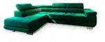 MASSENO Ecksofa mit Schlaffunktion Selva &brvbar; gr&uuml;n &brvbar; Ma&szlig;e (cm): B: 277 H: 90