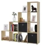 Treppenregal &brvbar; holzfarben &brvbar; Ma&szlig;e (cm): B: 142,5 H: 138,5 T: 29.0