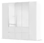 Dreht&uuml;renschrank Wigan &brvbar; wei&szlig; &brvbar; Ma&szlig;e (cm): B: 226 H: 210