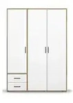 Dreht&uuml;renschrank Yarm &brvbar; braun &brvbar; Ma&szlig;e (cm): B: 140 H: 194