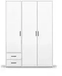 Dreht&uuml;renschrank Yarm &brvbar; wei&szlig; &brvbar; Ma&szlig;e (cm): B: 140 H: 194