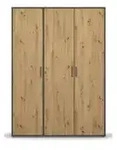 Dreht&uuml;renschrank Yarm &brvbar; grau &brvbar; Ma&szlig;e (cm): B: 140 H: 194