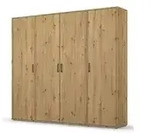 Dreht&uuml;renschrank Yarm &brvbar; braun &brvbar; Ma&szlig;e (cm): B: 187 H: 194