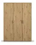 Dreht&uuml;renschrank Yarm &brvbar; braun &brvbar; Ma&szlig;e (cm): B: 140 H: 194