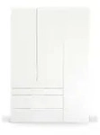 Dreht&uuml;renschrank Port Talbot &brvbar; wei&szlig; &brvbar; Ma&szlig;e (cm): B: 151 H: 223