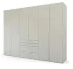 Dreht&uuml;renschrank Port Talbot &brvbar; grau &brvbar; Ma&szlig;e (cm): B: 301 H: 223